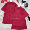 Áo Dài Cách Tân Bé Gái Đỏ BaBoo Kids - Thêu Chim Hạc, Chỉ 209.000 10
