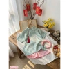 Áo Dài Cách Tân Bé Gái Gấm Vân Chìm Set Tết 2.026 Kèm Quần Lụa & Tua Rua Sang Trọng 4