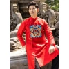 Áo Dài Cách Tân Bé Trai Dáng Rộng Size 14-69kg - Phong Cách Tết Giá 179.000 VND 3