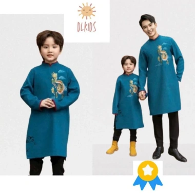 Áo Dài Cách Tân Bé Trai DLKIDS Gấm Cao Cấp Mã DL88 Đẹp Sang Giá Ưu Đãi 187.500₫ 2