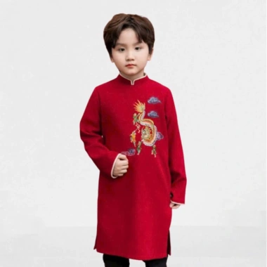 Áo Dài Cách Tân Bé Trai DLKIDS Gấm Cao Cấp Mã DL88 Đẹp Sang Giá Ưu Đãi 187.500₫ 3
