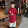 Áo dài cách tân bé trai lụa thiên tụ mềm mịn, màu nổi bật, sang xịn chụp ảnh Tết – Giảm tới 250.750₫