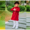 Áo dài cách tân bé trai nhung đỏ ốp đỏ ngực - Thời trang trẻ em hàng loại 1, giảm giá 15% chỉ 85.000₫ 7