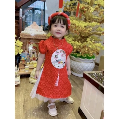 Áo dài cách tân kèm mận bé gái - Thiết kế tinh tế, giảm giá 21% chỉ 89.000₫ 5