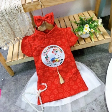Áo dài cách tân kèm mận bé gái - Thiết kế tinh tế, giảm giá 21% chỉ 89.000₫ 7