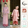 Áo dài cách tân mẹ bé gái hồng Uyển Nguyệt AD053 - vải gấm 2 tà mềm mịn, giá ưu đãi 215.000₫