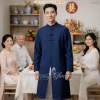 Áo Dài Cách Tân Nam 3 nút xẻ tà ADC153 - May sẵn Dự Tiệc Cưới Hỏi Lễ Tết 4