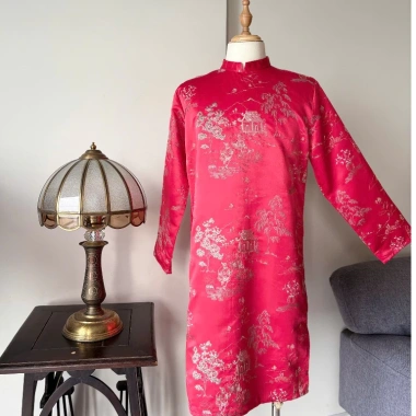 Áo dài cách tân nam 4 màu hot - Tafta dệt sang trọng, lịch lãm, cao cấp Bình Ngộ, giá chỉ 438.000₫