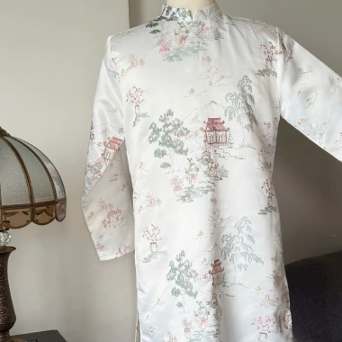 Áo dài cách tân nam 4 màu hot - Tafta dệt sang trọng, lịch lãm, cao cấp Bình Ngộ, giá chỉ 438.000₫