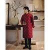 Áo dài cách tân nam đẹp tapta dệt 2 mặt, phom đứng, giá sỉ 377.000 VND 6