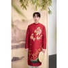 Áo dài cách tân nam đẹp tapta dệt 2 mặt, phom đứng, giá sỉ 377.000 VND 10