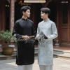Áo dài cách tân nam gấm Chaang ADC149 - May sẵn, đẹp cho tiệc cưới, lễ Tết, chụp hình