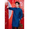 Áo dài cách tân nam gấm dệt tag cài, họa tiết thêu siêu sang - Giá 330.000đ 6