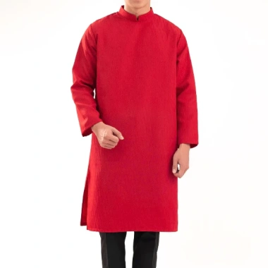 Áo dài cách tân nam LADOS 19.194 chất xược bố dày dặn - Form suông không kèm, giảm 249k