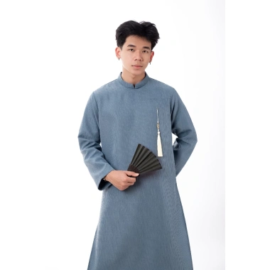 Áo dài cách tân nam LADOS 19.194 chất xược bố dày dặn - Form suông không kèm, giảm 249k