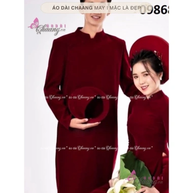 Áo dài cách tân nam nhung CHAANG màu đỏ đô xanh, phù hợp tiệc cưới lễ tết, độc đáo, may sẵn – áo dài truyền thống ADC147 đẹp giá ưu đãi 460,589₫ 4
