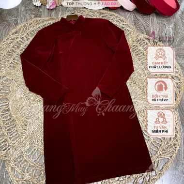 Áo dài cách tân nam nhung CHAANG màu đỏ đô xanh, phù hợp tiệc cưới lễ tết, độc đáo, may sẵn – áo dài truyền thống ADC147 đẹp giá ưu đãi 460,589₫ 5