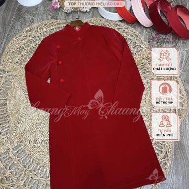 Áo dài cách tân nam nhung CHAANG màu đỏ đô xanh, phù hợp tiệc cưới lễ tết, độc đáo, may sẵn – áo dài truyền thống ADC147 đẹp giá ưu đãi 460,589₫ 8