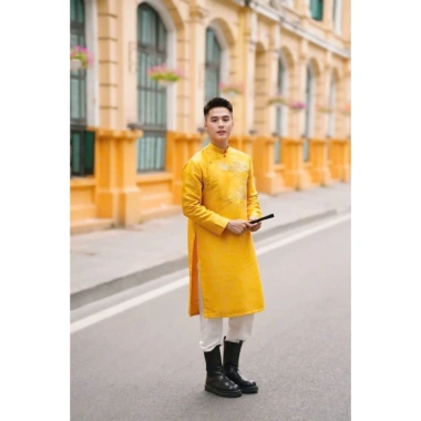 Áo dài cách tân nam tafta thêu cao cấp 3 màu - Áo dài nhà Cam C25.625 giảm còn 359.000 VND 3 Áo dài cách tân nam tafta thêu cao cấp 3 màu - Áo dài nhà Cam C25.625 giảm còn 359.000 VND 3