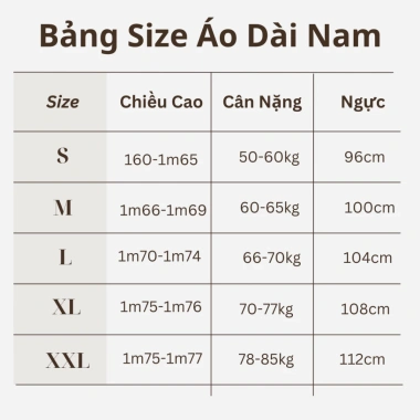 Áo Dài Cách Tân Nam Vải Tây Thi Vai Vuông Đệm Cầu Kéo Khóa Sau Ôm Form Chuẩn Đẹp Giá 279k 9