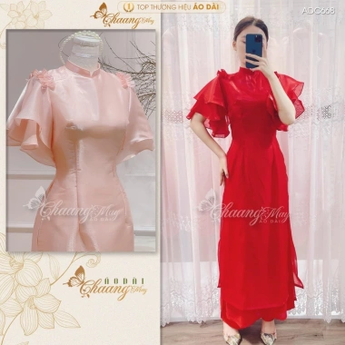 Áo Dài Cách Tân Nữ Cổ Vuông Tay Bèo Cánh Thiên Lụa Tơ Óng Hồng Đỏ 4 Tà Dự Tiệc Lễ Tết Giá 438.786 VND 7 Áo Dài Cách Tân Nữ Cổ Vuông Tay Bèo Cánh Thiên Lụa Tơ Óng Hồng Đỏ 4 Tà Dự Tiệc Lễ Tết Giá 438.786 VND 7