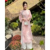 Áo Dài Cách Tân Nữ Dáng Suông 4 Tà LT001 Thêu Sang Trọng Mặc Tết Giá Ưu Đãi 399.000 VND 6