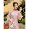 Áo Dài Cách Tân Nữ Dáng Suông 4 Tà LT001 Thêu Sang Trọng Mặc Tết Giá Ưu Đãi 399.000 VND 10