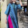 Áo dài cách tân nữ dáng suông chất gấm niên hoa – Độc đáo, sang trọng, đẹp, thiết kế tinh tế, phù hợp lễ tết, chụp hình – Giá 169k 6