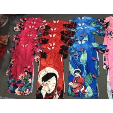 Áo Dài Cách Tân Nữ Dáng Xuông Rộng Tơ Óng 4 Tà Suông Cao Cấp - Giá Rẻ 391.772₫ Dự Tiệc Lễ Tết Đẹp