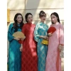 Áo dài cách tân suông Thọ Rơi gấm tơ tằm mềm rủ, chụp ảnh, lễ tết, cưới hỏi – 126k 6