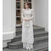 Áo Dài Cách Tân Tết MAY TT14 Ren Trắng Cắt Tỉa Chân - Sang Trọng, Ưu Đãi 1.110.000₫