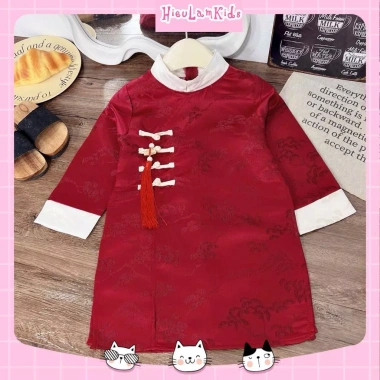 Áo dài cách tân Thiên Bảo cúc đũa N646 cho bé trai lễ tết - Không kèm quần - Đẹp mắt - Giá chỉ 109.990đ 6