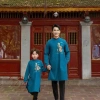 Áo Dài cách tân trẻ em xanh 9-50kg - cao cấp, thoáng mát, giảm giá 155.000 VNĐ 4