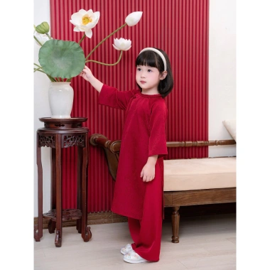 Áo Dài Carrot cho Bé Gái, tafta lụa thoáng mát, cổ tết, size 9‑30kg, giá 318k 2 Áo Dài Carrot cho Bé Gái, tafta lụa thoáng mát, cổ tết, size 9‑30kg, giá 318k 2