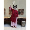 Áo dài Cát Tường mẹ & bé kèm quần hồng - Tết & Trung Thu bé gái Đậu Kids&Mom 330k 7