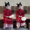Áo dài Cát Tường mẹ & bé kèm quần hồng - Tết & Trung Thu bé gái Đậu Kids&Mom 330k 10