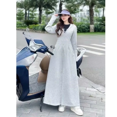 Áo dài chống nắng nữ dáng dài toàn thân chất UMI dày dặn, mềm mát, co giãn thoải mái - Giá chỉ 150.000 VND
