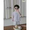 Áo Dài Cộc Tay Bé Trai BEEMO An Ngư Thêu Cá Phối Cổ Du Xuân Tết 5.401SHB 280k 2