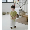 Áo Dài Cộc Tay Bé Trai BEEMO An Ngư Thêu Cá Phối Cổ Du Xuân Tết 5.401SHB 280k 4