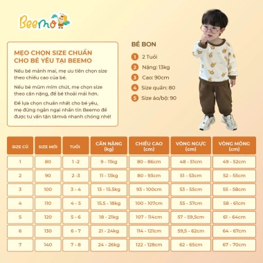 Áo Dài Cộc Tay Bé Trai BEEMO An Ngư Thêu Cá Phối Cổ Du Xuân Tết 5.401SHB 280k