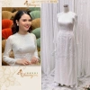 Áo dài cưới đẹp Chaang ADC576 may sẵn 4 tà cổ tròn gấm tơ cao cấp – Giá ưu đãi 458.000₫ 2