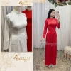 Áo dài cưới đẹp Chaang ADC576 may sẵn 4 tà cổ tròn gấm tơ cao cấp – Giá ưu đãi 458.000₫ 9