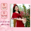 Áo dài đỏ tết 2.024 cách điệu tay choàng tiểu thư - Giá ưu đãi 90k | Áo Dài Hà Nội 3