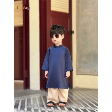Áo Dài Fbaby trẻ em trơn cao cấp, mềm mại, phù hợp Tết, đi chơi, sự kiện - giảm 23% 5