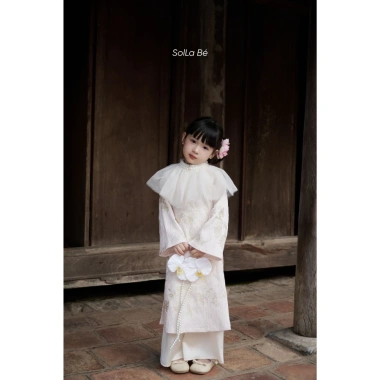 Áo dài Gấm Hoa Tết 2.026 cho Bé: Thiết kế sang trọng, Giá chỉ 549.000₫ 3