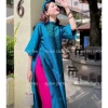 Áo dài gấm suông cao cấp MIXI - Cách tân nữ trẻ, sang trọng cho đám cưới, lễ tết - Giá 180.000₫ 2