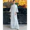 Áo dài gấm suông cao cấp MIXI - Cách tân nữ trẻ, sang trọng cho đám cưới, lễ tết - Giá 180.000₫ 7