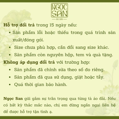 Áo Dài Gấm Tết Cách Tân Nam Khải Thiên Trắng Thanh Lịch Bigsize – Ngọc San 466k 9