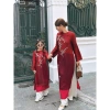 Áo dài gia đình thiêu hoa chim Uyển Nguyệt, chất tafta & gấm tơ cao cấp - 205.000 VND 5