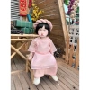 Áo Dài Hoa Hồng Voan Pháp Mềm Mại Cho Bé - Cách Tân Giá 189.000đ 5